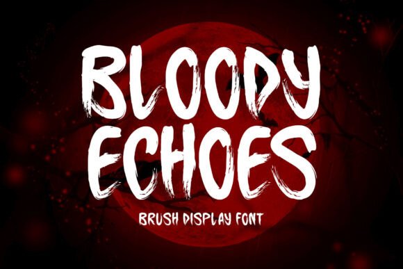 Bloody Echoes: A Spooky Font for Bold Design Projects