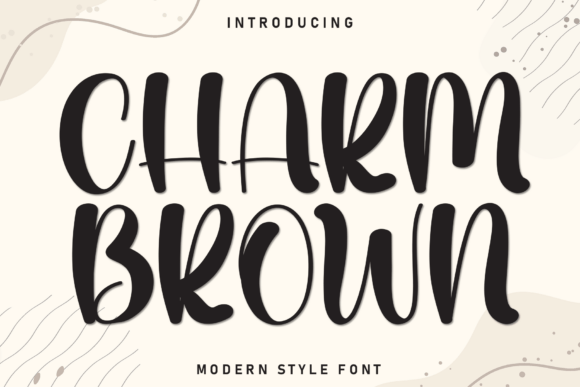 Charm Brown: A Clean, Friendly Display Font for Modern Design