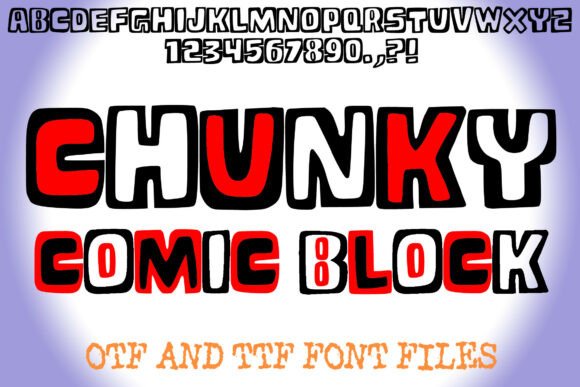 Chunky Comic Block: A Bold, Playful Font for Creative Projects