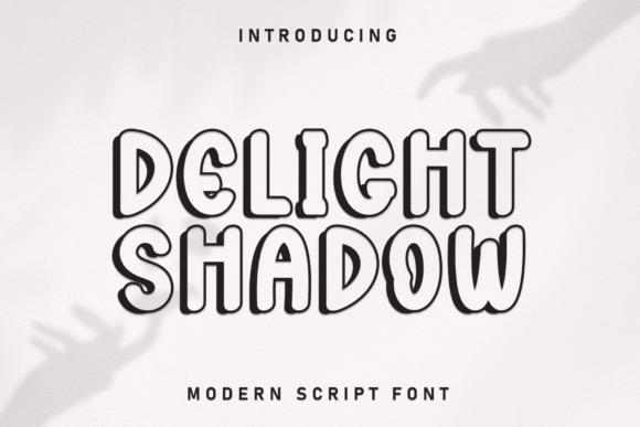 Delight Shadow: A Playful Font with 3D Impact