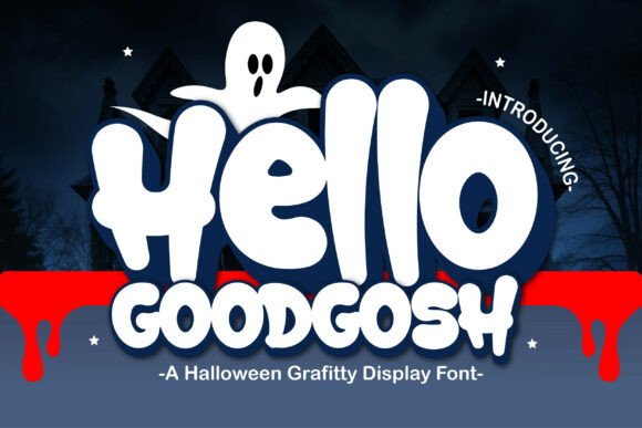 Hello Goodgosh: A Playful Graffiti Font for Spooky and Festive Projects