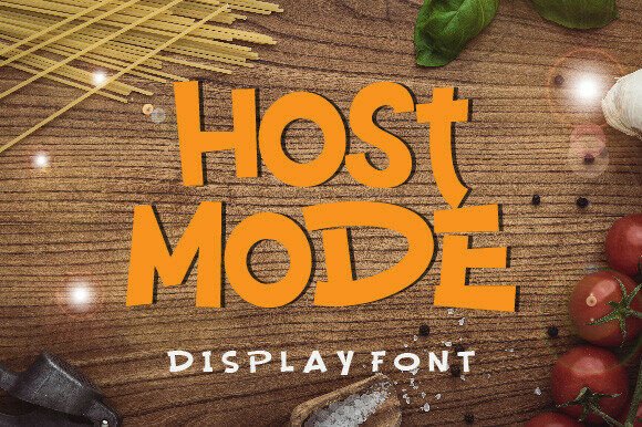 Host Mode: Bold Elegance for Creative Typography