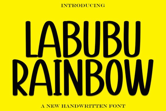 Labuburainbow: A Playful and Versatile Handwritten Font for Modern Design Projects