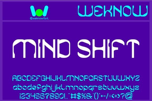 Mind Shift: A Futuristic Font for Creative and Branding Projects
