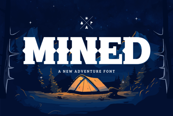 Mined: A Rugged Adventure Font for Outdoor Branding