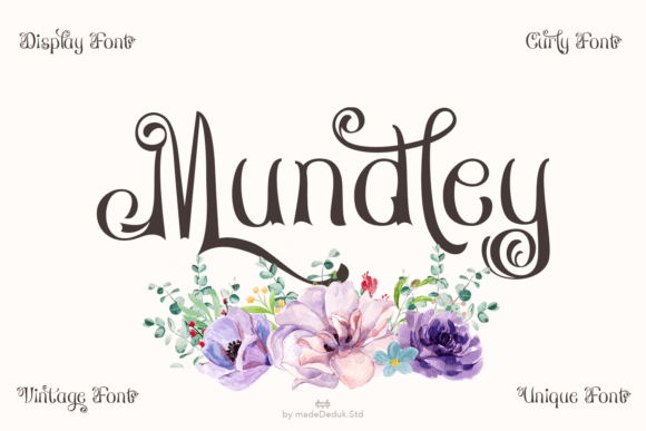 Mundley Regular: Elegance Meets Creativity in Typography