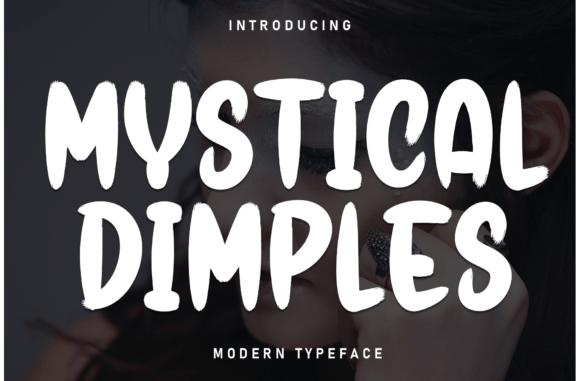 Mystical Dimples: A Fresh Typography Choice for Warm and Inviting Designs