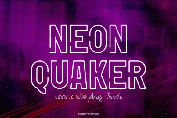 Neon Quaker: Light Up Your Design Projects with Bold Typography