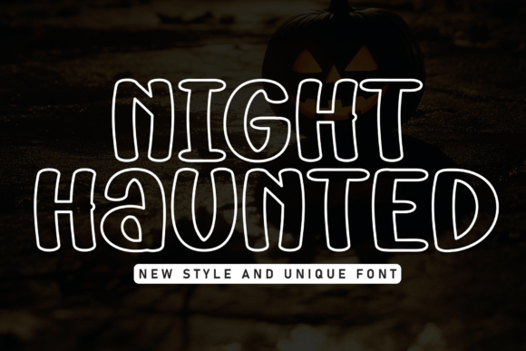 Night Hanuted: A Friendly Font for Modern Design