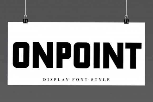 Onpoint: A Modern Font with Timeless Appeal
