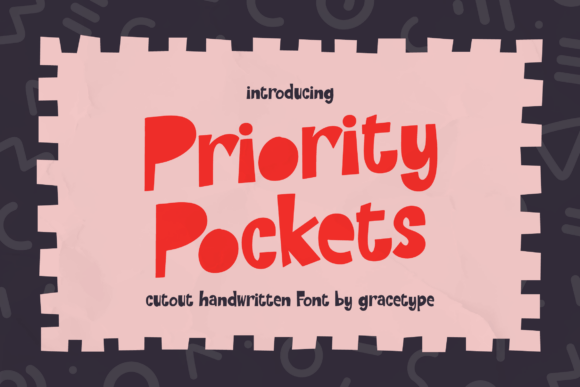 Priority Pocket: A Bold, Playful Font for Creative Designs