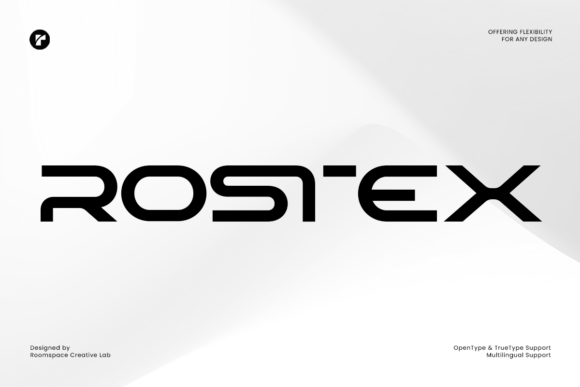 Rostex Regular: A Futuristic Font for Modern Design Needs