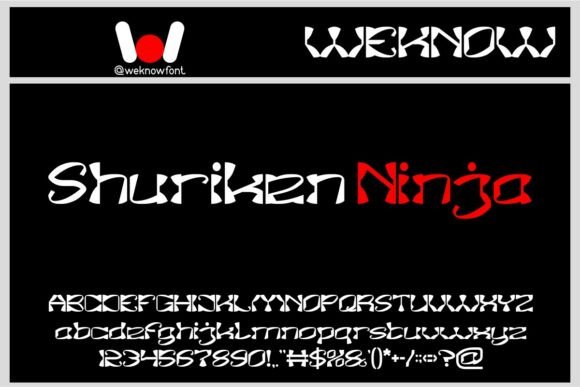 Shuriken Ninja Font: A Fusion of Style and Function for Modern Design