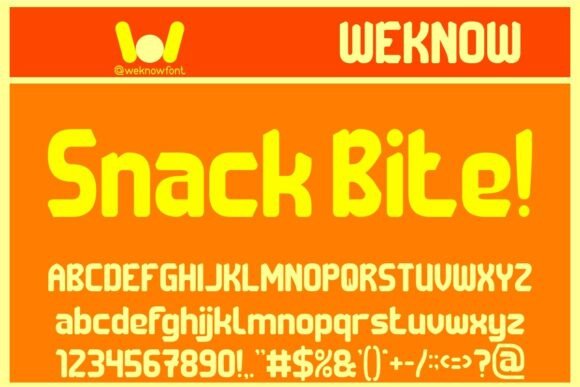 Snack Bite: A Playful Typeface with Serious Design Potential