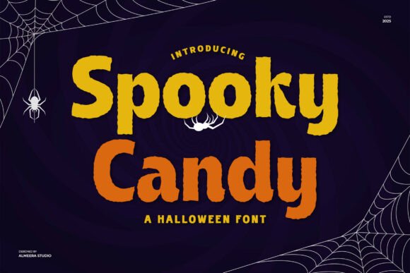 Spooky Candy: A Bold Typeface for Playful Halloween Designs