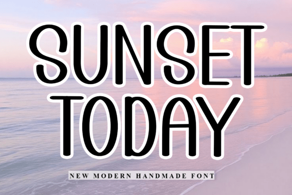 Sunset Today: A Festive Typeface for Holiday Magic