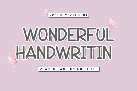 Wonderful Handwritin: A Versatile Display Font for Casual, Creative Projects