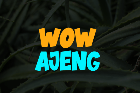 Wow Ajeng: A Typeface for Every Creative Vision